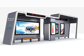 浙江余杭智慧公交候車亭發貨案例